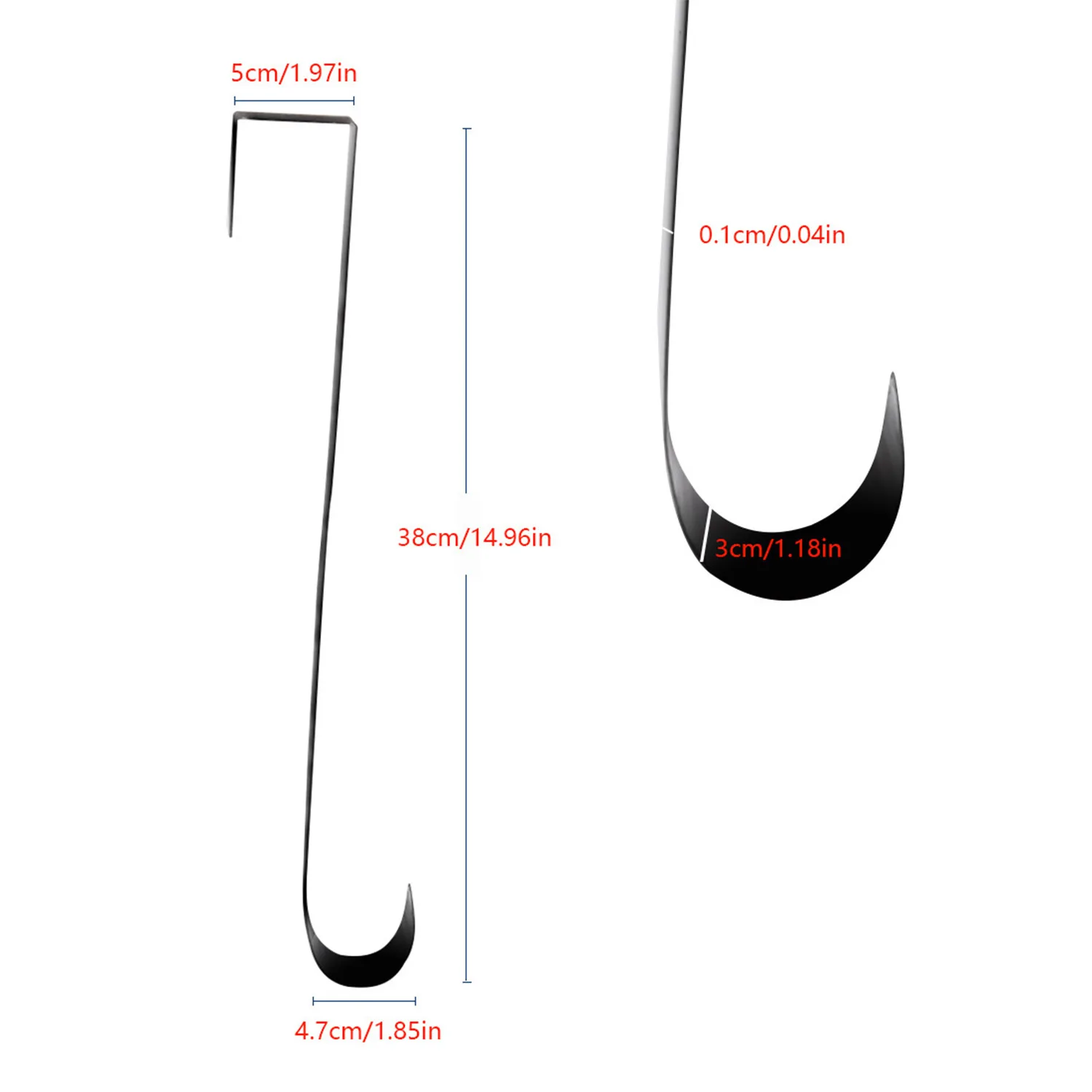 

Garland Hook Christmas Wreath Holder Door Hanging Rack Ultra-thin Xmas Ornaments Hanger White