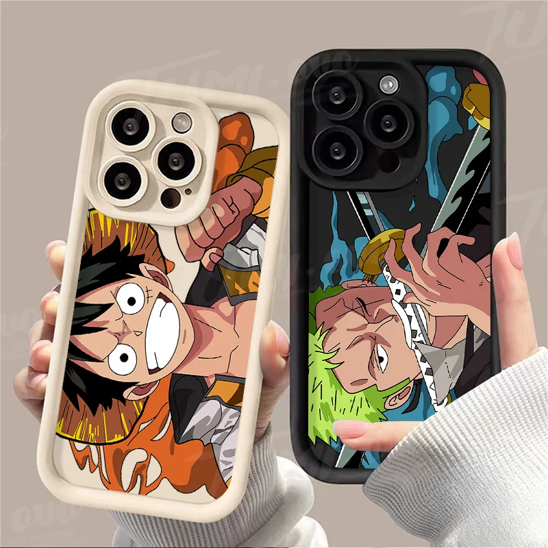 Чехол с аниме O-One Piece Luffys для Xiaomi 13T 12T 11T 13 12 11 Lite 5G NE POCO X6 X5 X4 GT X3 NFC F3 F4 F5 F6 M6 Pro мягкий