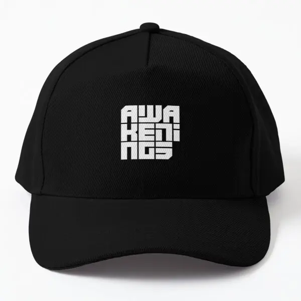 

Awakenings Techno Music Baseball Cap Hat Hip Hop Black Outdoor Casual Solid Color Bonnet Sun Czapka Spring Mens Sport Women