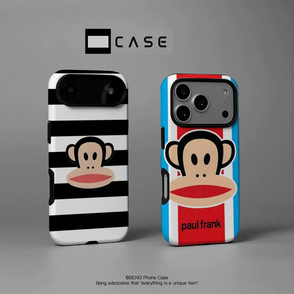 Фото Чехол для телефона P-Paul F-Frank Big Mouth Monkey, новый, для iPhone 17 16 15 14 13 12 11 Pro Max X XR XSMax Plus, глянцевый, из твердого поликарбоната №1