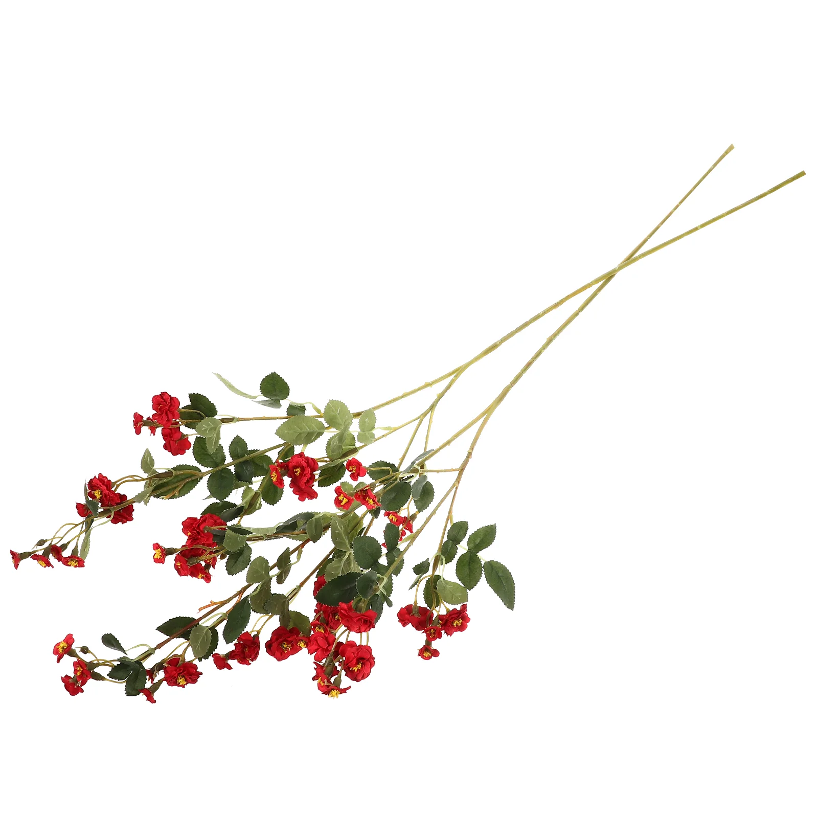 

2pcs Fake Flower Stem Ornaments Lifelike Flower Stem Flower Bouquet Flower Arrangement Decors