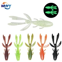 whyy 20pcsset shrimp lure jigs wobblers easy shiner silicone with salt and shrimp smell artificial soft baits bass fishing lure