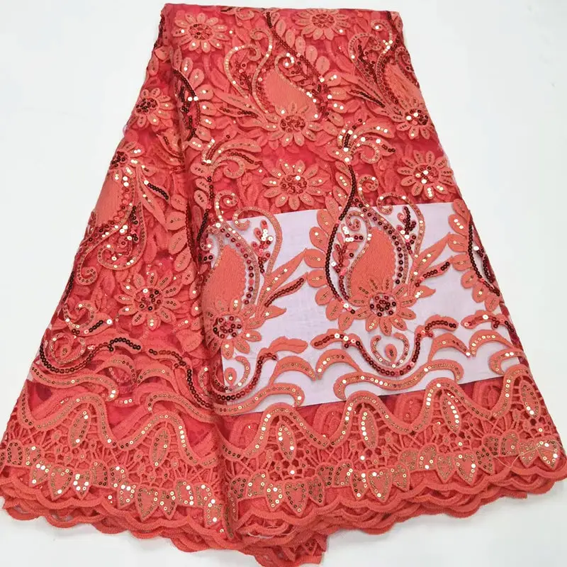 

NQXN14 Good Quality African Net Lace Fabric with Sequins,Nice Looking Embroidered French Tulle Lace for Party/Wedding Dress!