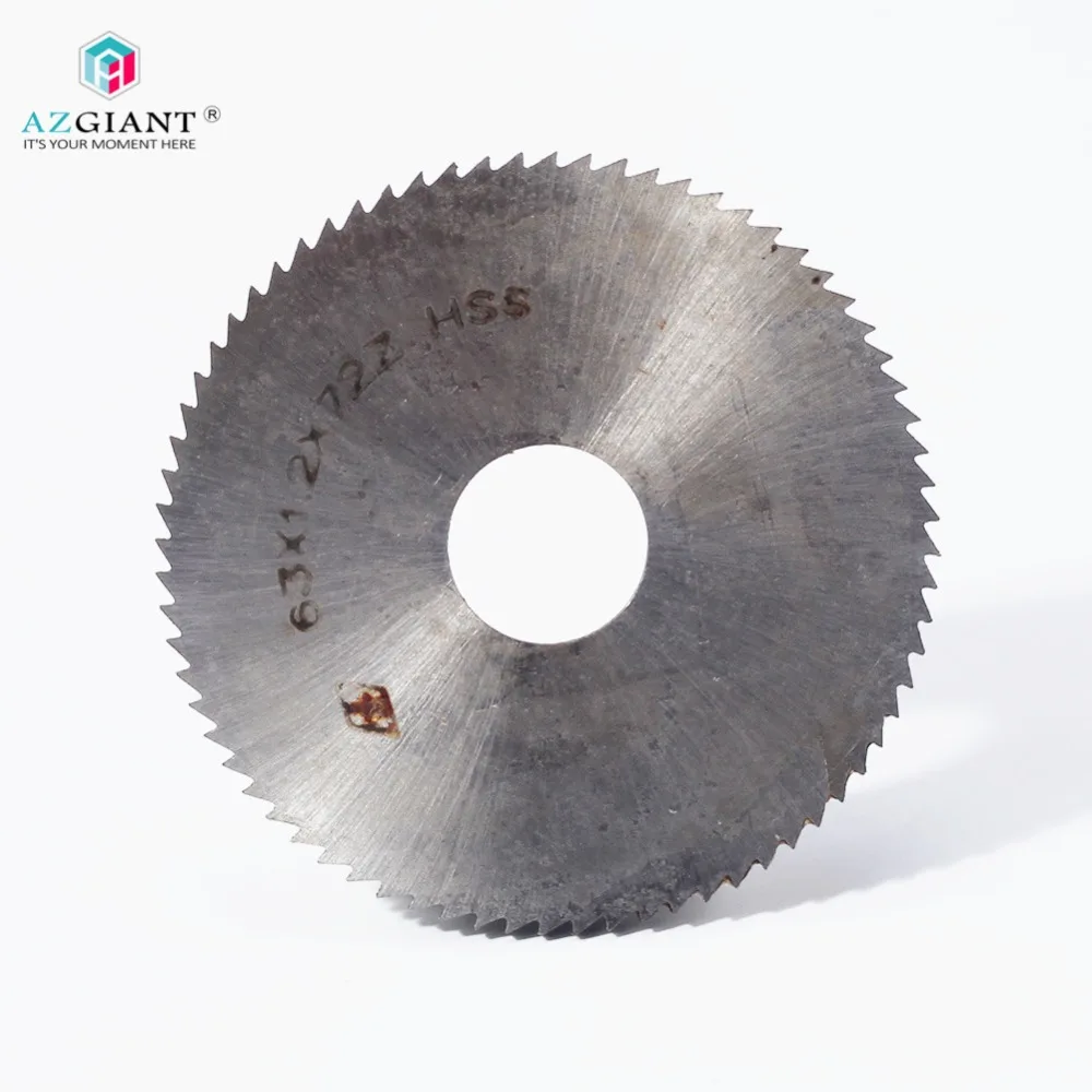 

HSS steel 63*0.4/0.5/0.6/0.8/1.0/1.2-5.0*16 inner hole blade slit slotting 72T milling cutter for locksmith key cut machine