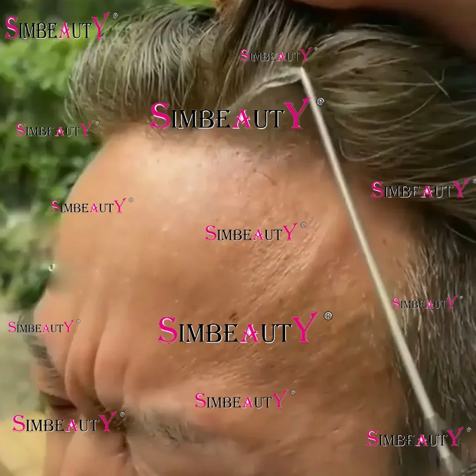 0 04-0 06 мм натуральная линия волос ультратонкая кожа невидимый мужской парик