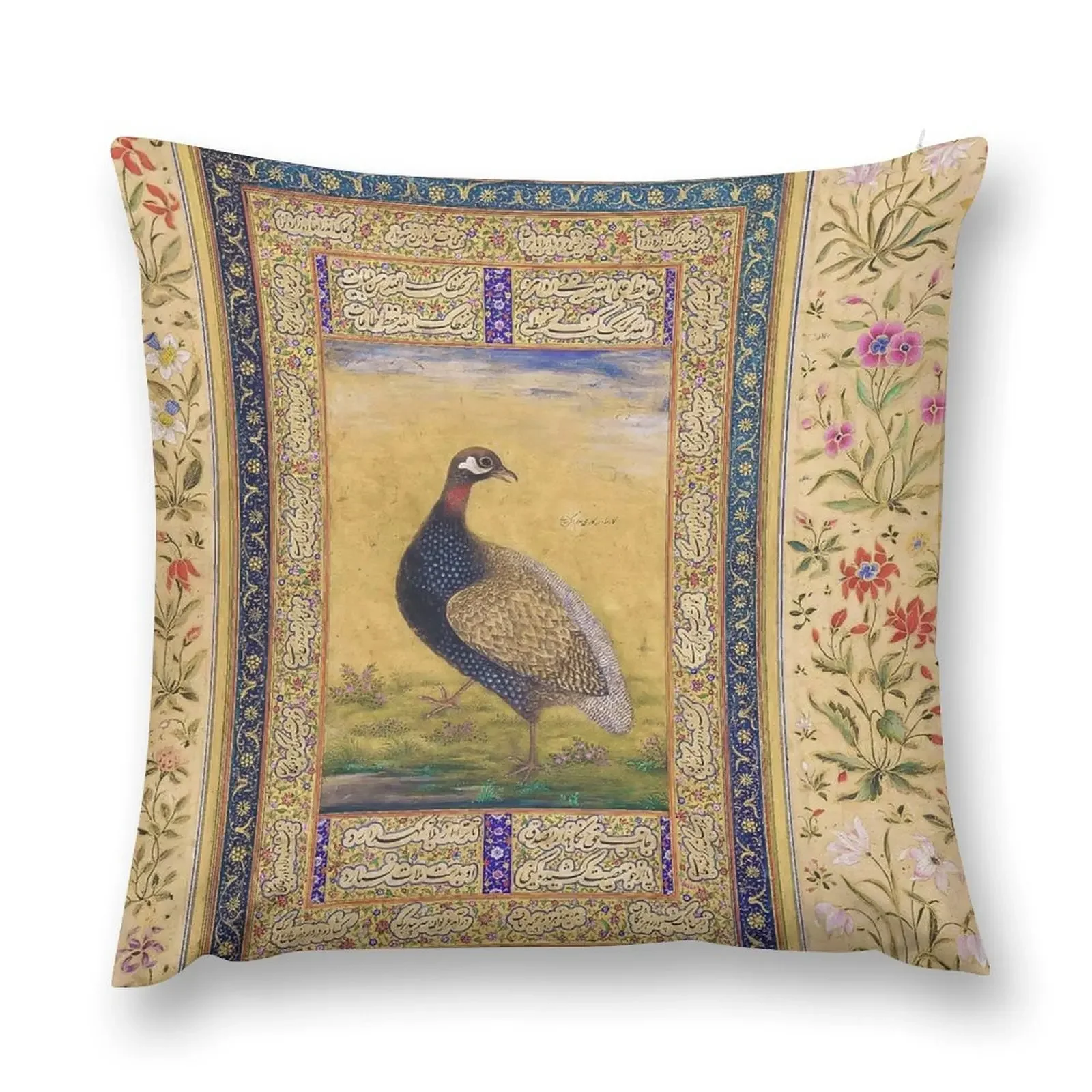 Миниатюра Mughal. Черный Франколин Мухаммед. Декоративная подушка рождественские