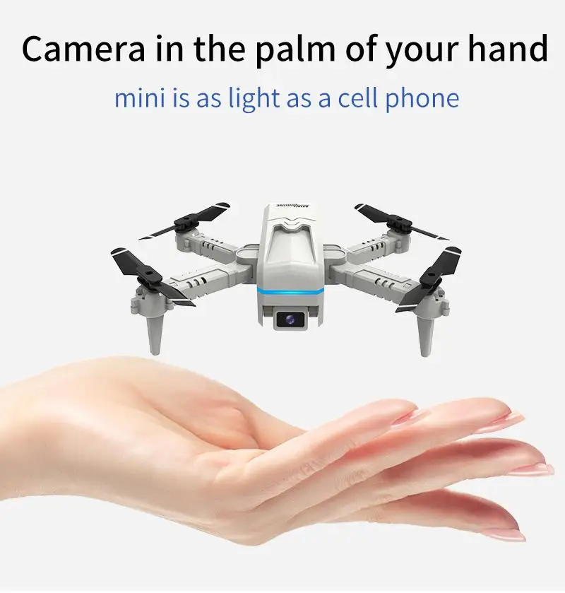 Mini  Folding  Aircraft Dual-lens Dual-cut Aerial Photography Fixed-height Wifi Remote Control Drone