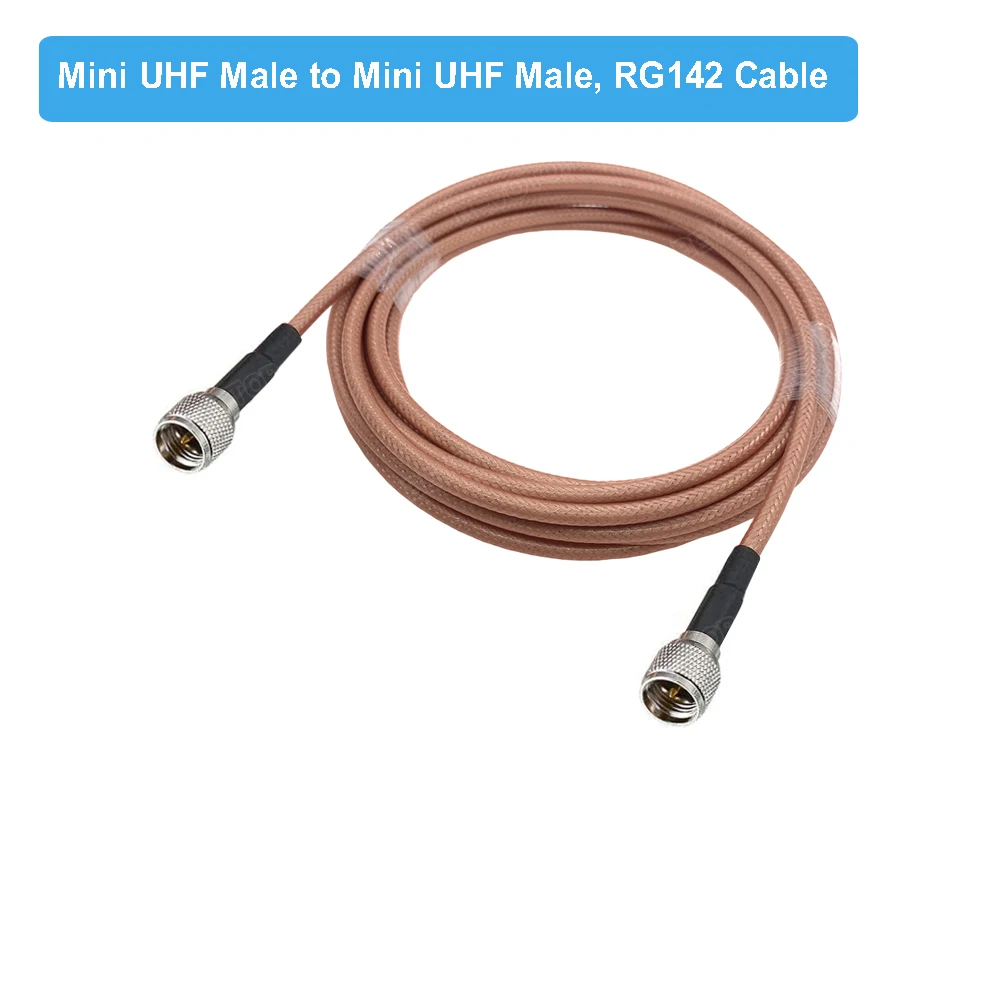 BEVOTOP Мини UHF штекер-штекер PL259, коаксиальный кабель RG142 50-3, устойчивый к высоким температурам, соединительный кабель для антенны Wi-Fi роутера. (art.: 3920d41510017) - 3920d41510017