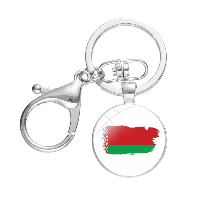 Брелок с флагом Беларуси модный дизайн мультяшный креативный брелок ручной