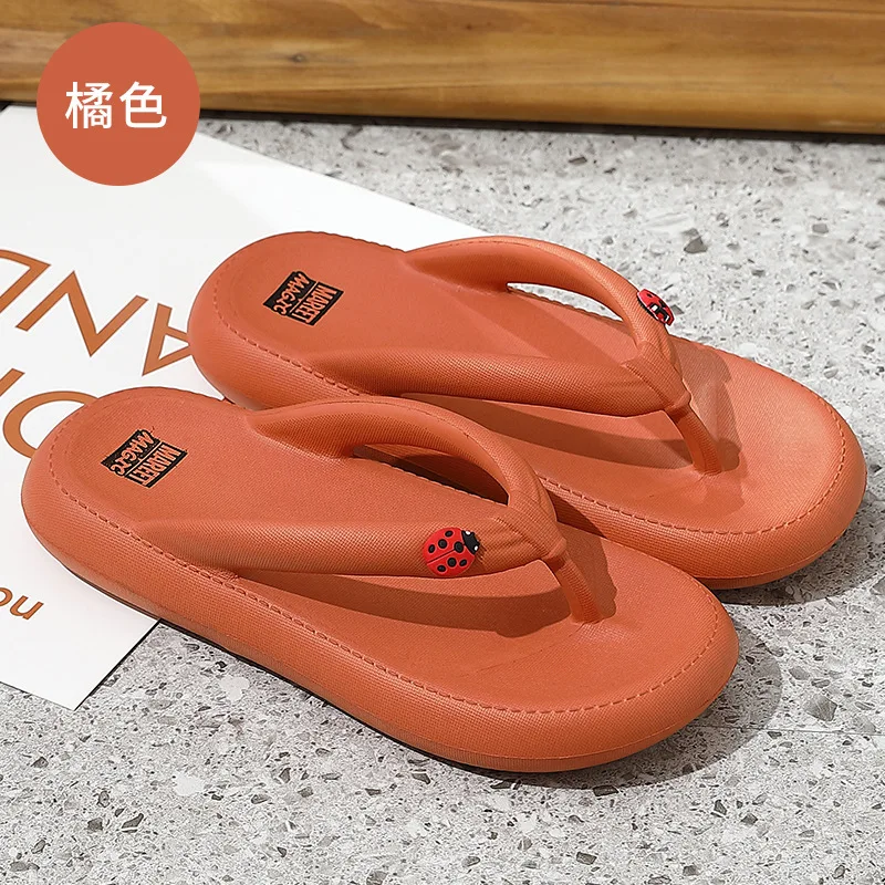 

Flip-flops Women's Summer Fashion Trend Non-slip Soft Thick-soled Beach Couple Slippers Ladies Women Shoes Men Slippers