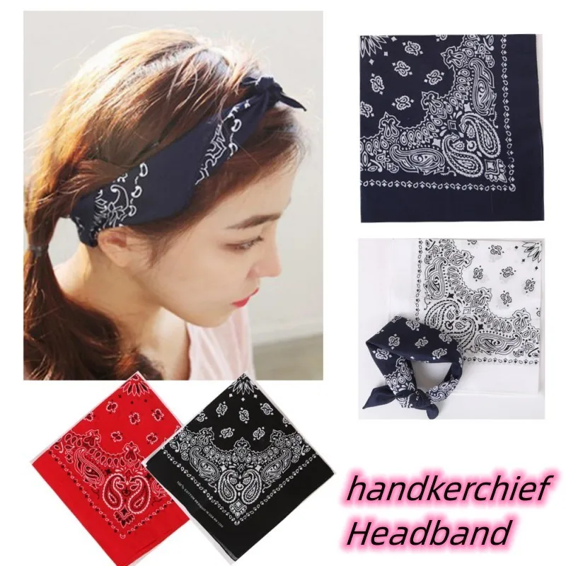

Sporty Style Soft And Non Fading Printed Handkerchief Headscarf Head Wrap For Women's Band Bandana Yoga Men's Gym Sweat Towel