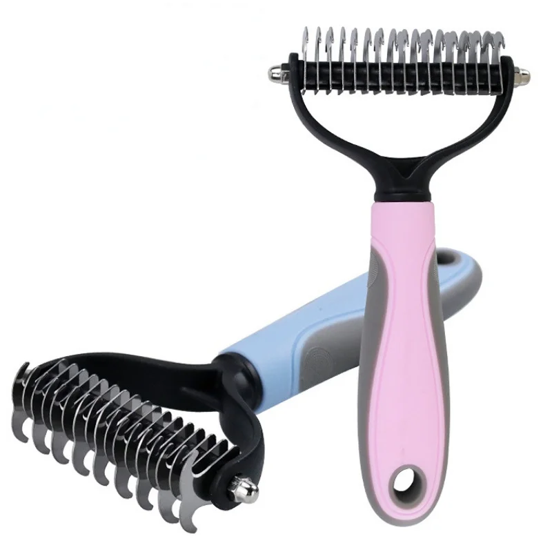 

Depilatory Combs for Dogs Detanglers for Cats Professional Pet Deshedding Brush Fur Trimming Hair Removal Brushes Grooming Tools