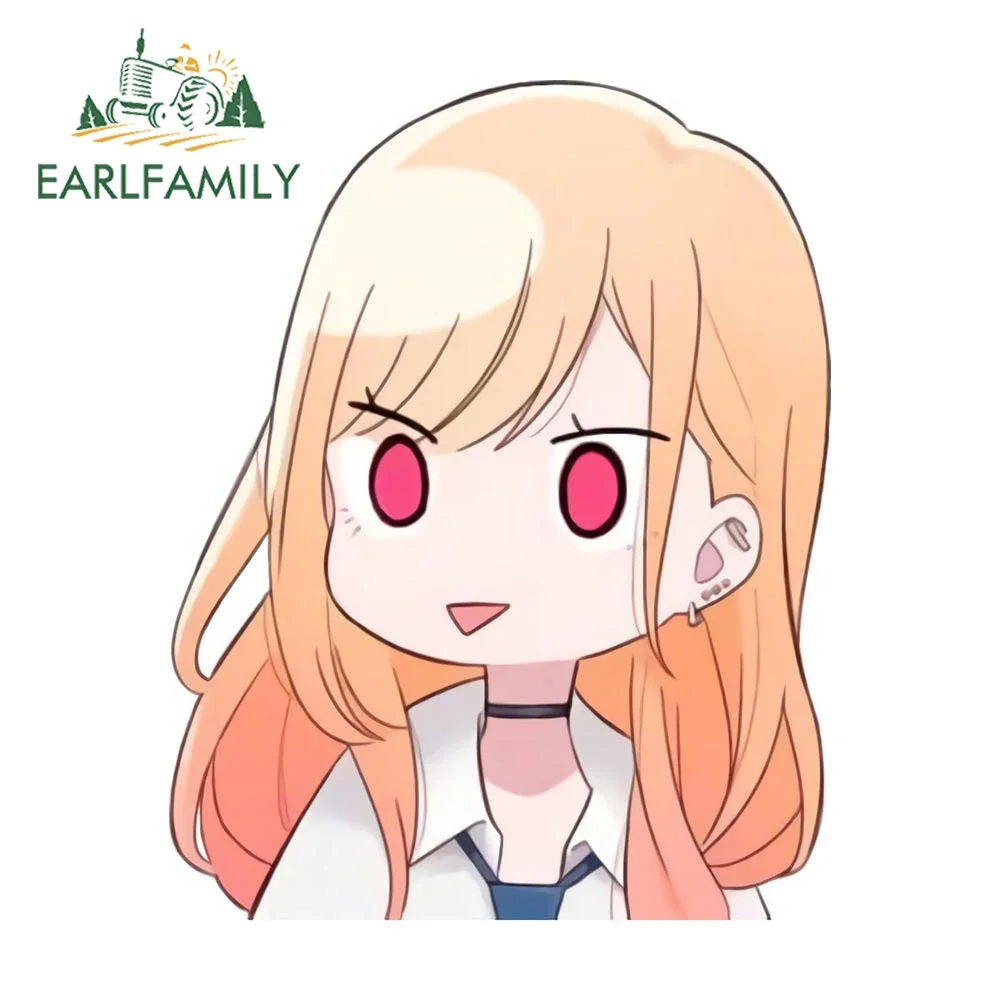 EARLFAMILY 13 см x 10 2 для Марина Китагава Автомобильная наклейка креативная забавная