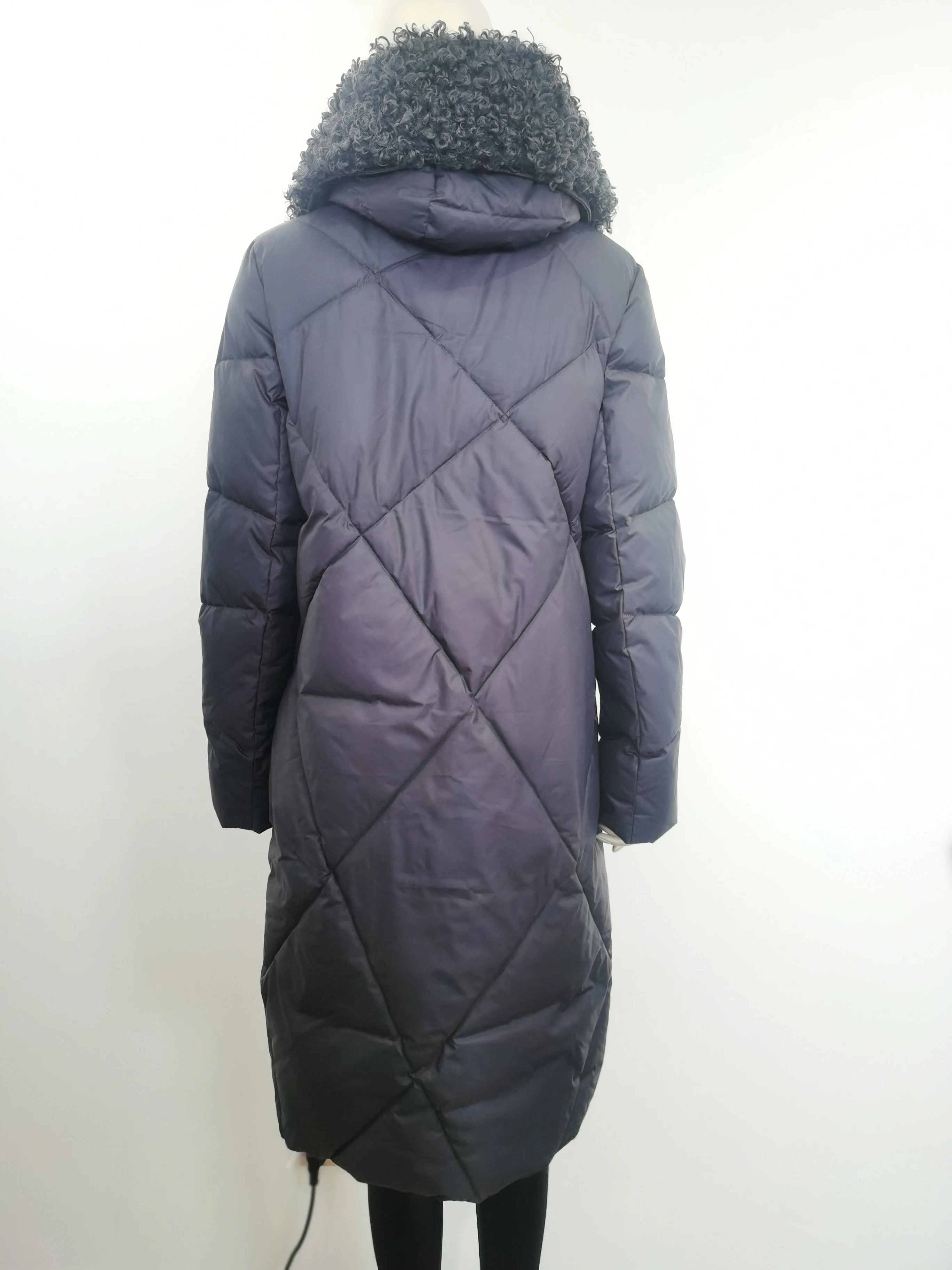 VERALBA Ladies Long Down With Fur Collar Hat Winter Cold Warm Slim Overcoat Fashion 2022 Latest Jacket Female Coat Womens Puffer