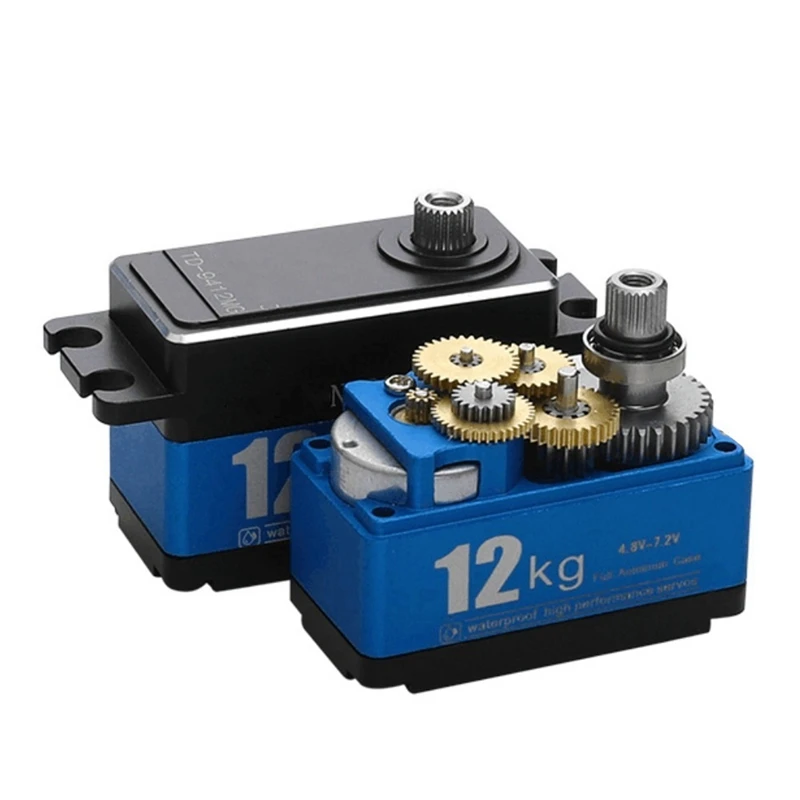 Низкопрофильный цифровой сервопривод с металлической шестерней 12 кг для