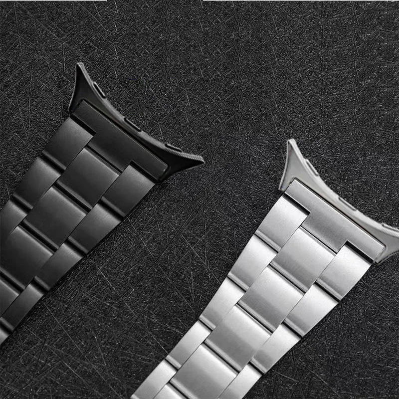 Фото Бесшовный ремешок из нержавеющей стали для Google Pixel Watch 4 3 2 1 41 мм 45 мм, быстросъемный металлический браслет для часов №2