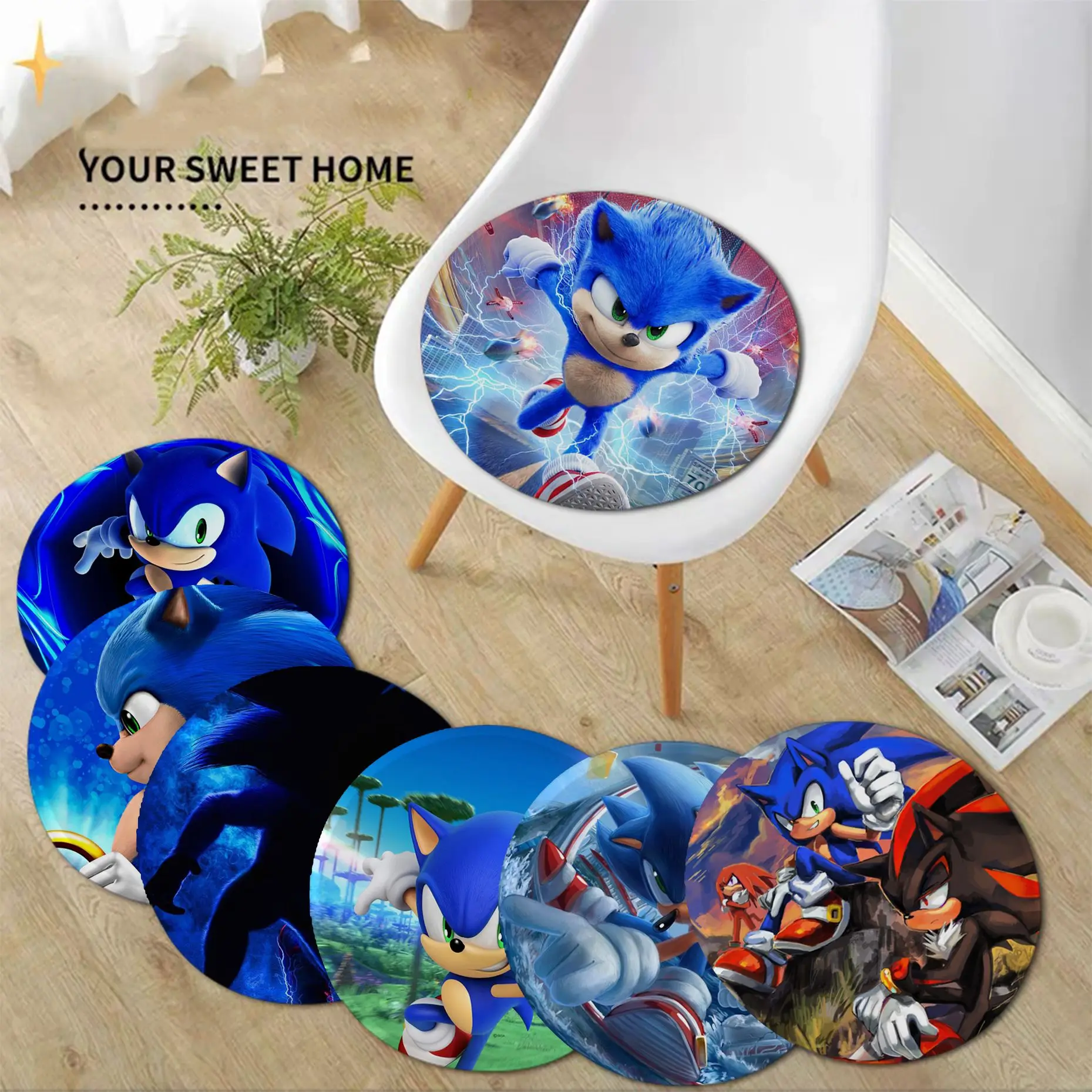 Мультяшный S-SonicS The H-HedgehogS коврик для подушки европейский стандарт домашняя