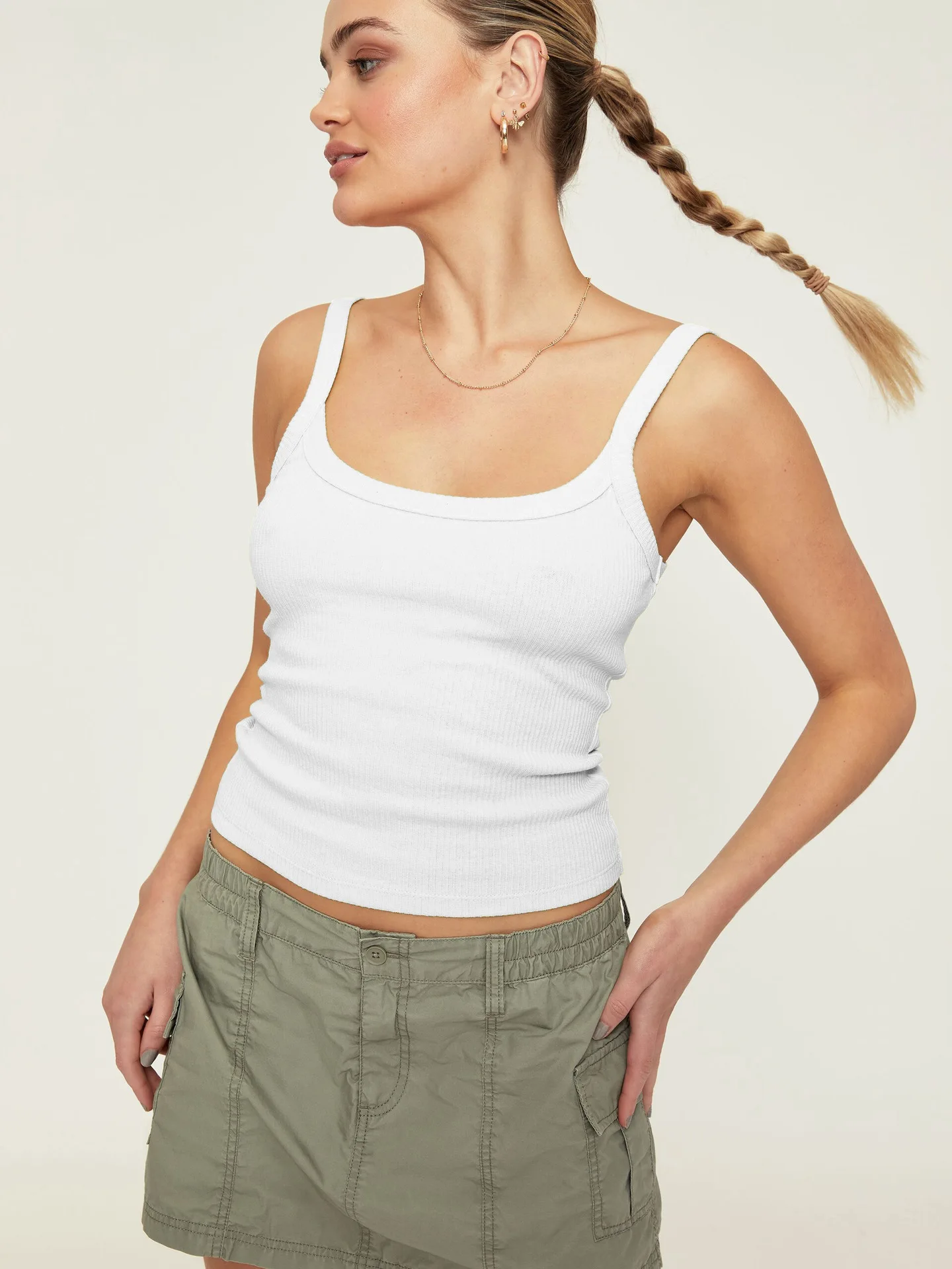 

Hot summer hot new sexy spice girl halter tank top wearing thread knit everything with a base crop top