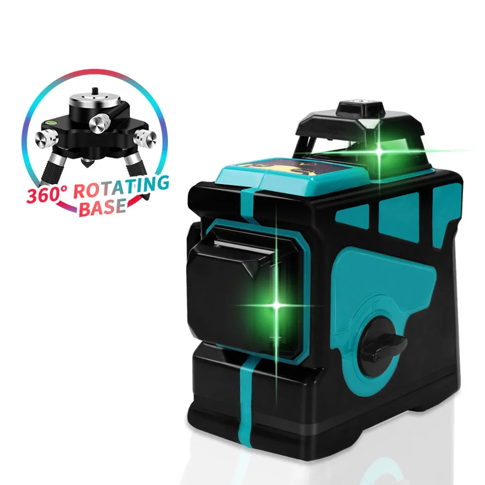 12 Lines Laser Level 360 Self-Leveling Horizontal And Vertical Cross Super Powerful levels 3D Green Beam Line |