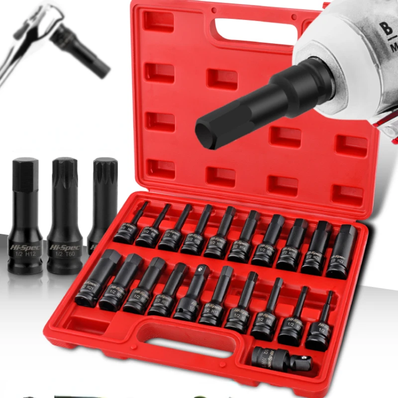 

Hexagon Socket Tool Box Electric Wrench Special Socket Set New Accessories Storage Case Caixa De Ferramentas Garage Accessories