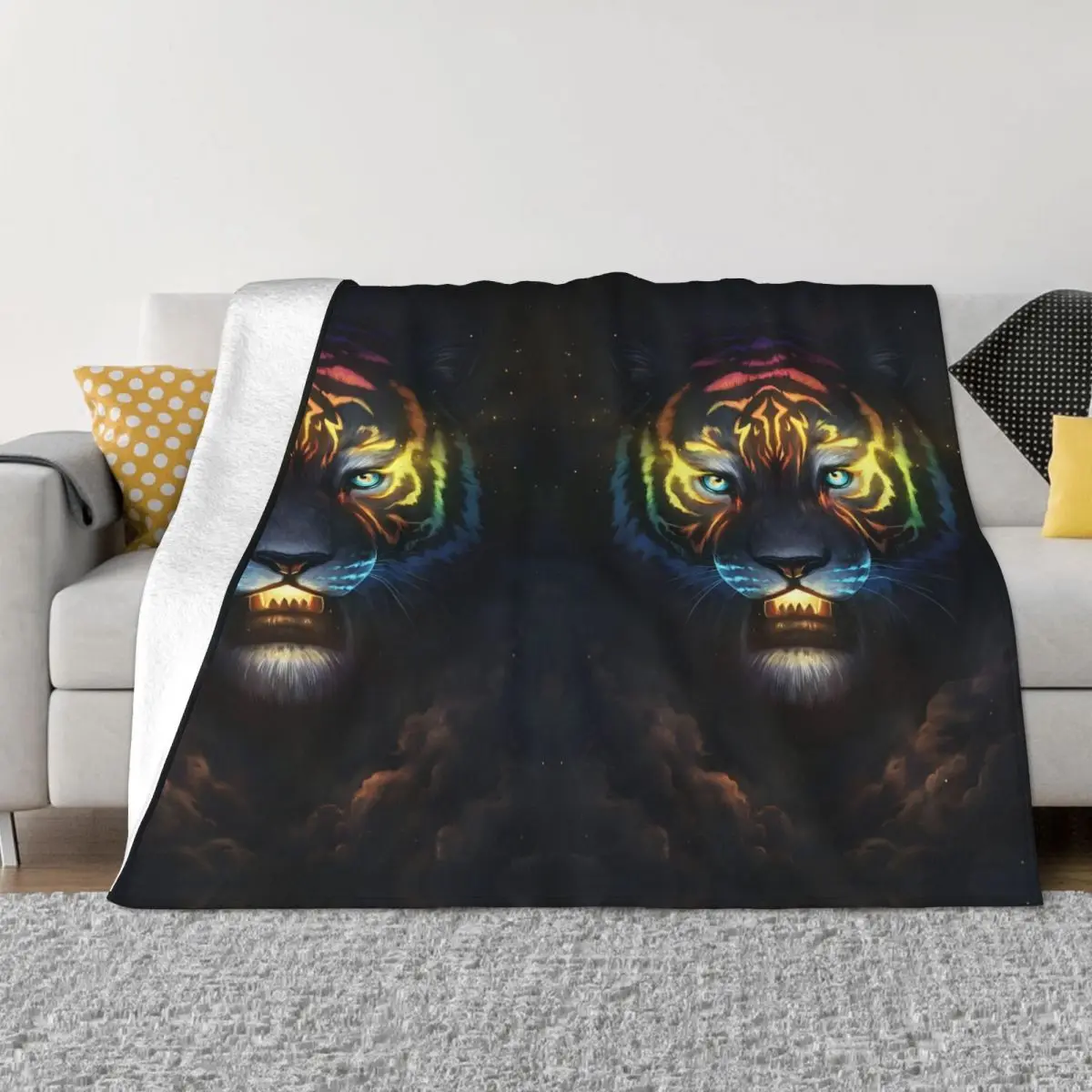 

Космический Галактический волк одеяла коралловый флис плюшевое украшение спальня постельное белье покрывало