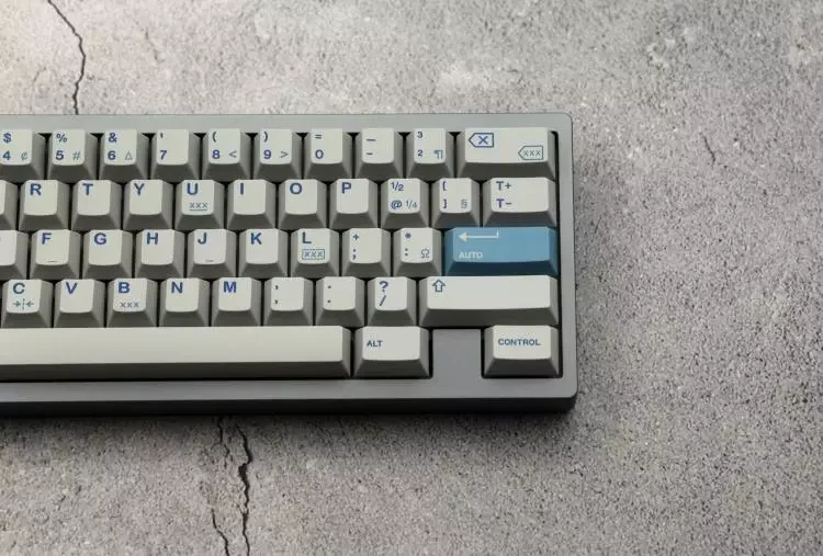 

Keebox Shenpo Vintage Gray Blue PBT DYE SUB Keycaps Cherry Profile Full Set 150 Keys Keyboard Keycaps