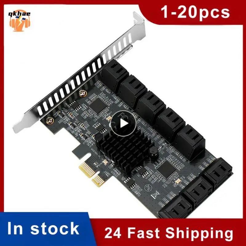 

Multi Device Connection Sata 3.0 Pcie Card Fast Data Transmission 16 Ports 6gbps Pcie To Sata Controller Expansion Card Hot Swap