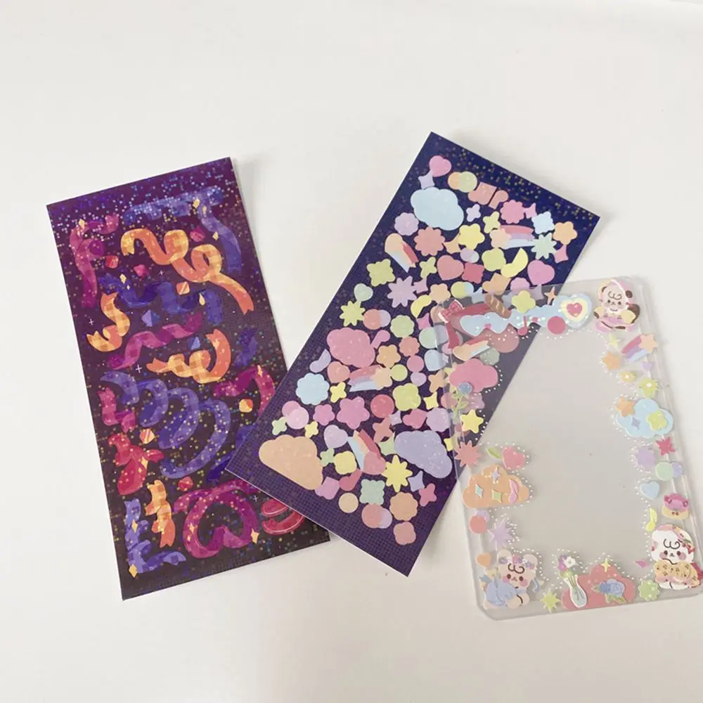 

DIY корейские конфетти Радуга самоклеющиеся Канцтовары фото, Скрапбукинг Декоративные наклейки s наклейки ленты