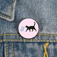 trans flag cat pin custom cute brooches shirt lapel teacher tote bag backpacks badge cartoon gift brooches pins for women
