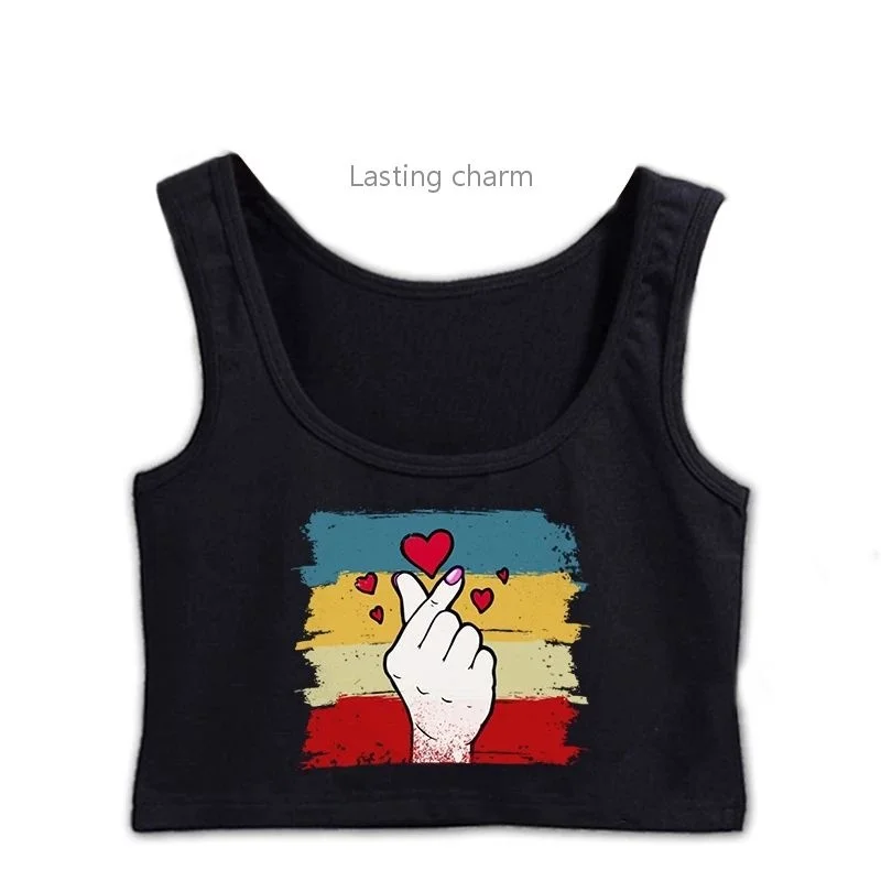

Kpop Loverk Pop Girlk Pop Crop Top Women Summer Sexy O Neck Top