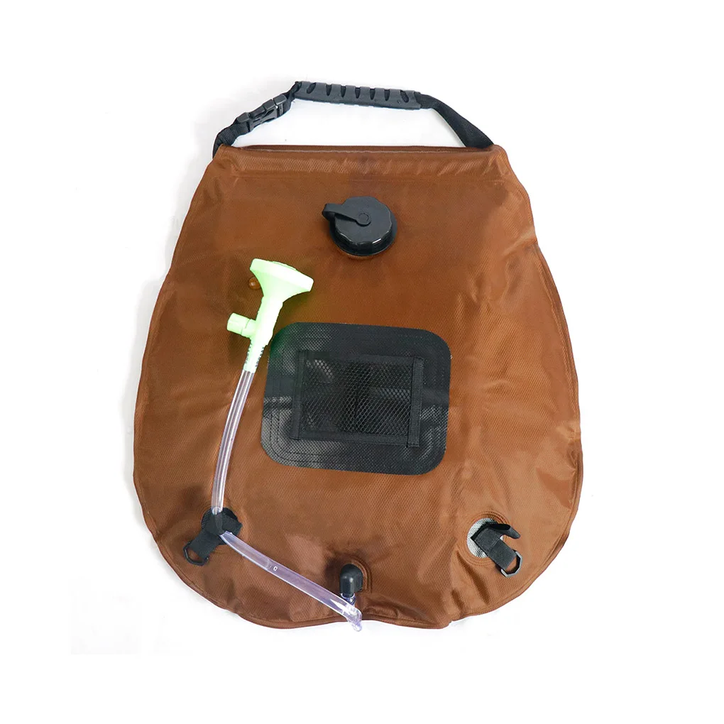 

Уличная душевая сумка на солнечной батарее, многоразовый сменный походный мешок 20 л для хранения воды для альпинизма, кемпинга