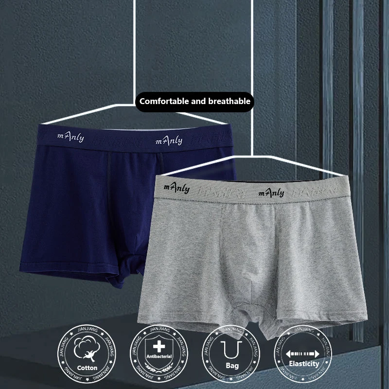 Man Undrewear Sexy Boxers Cotton For Men's Panties Breathable Boxershorts Male Underpants Mens Underwear Boxer Shorts 4PCS/Lots