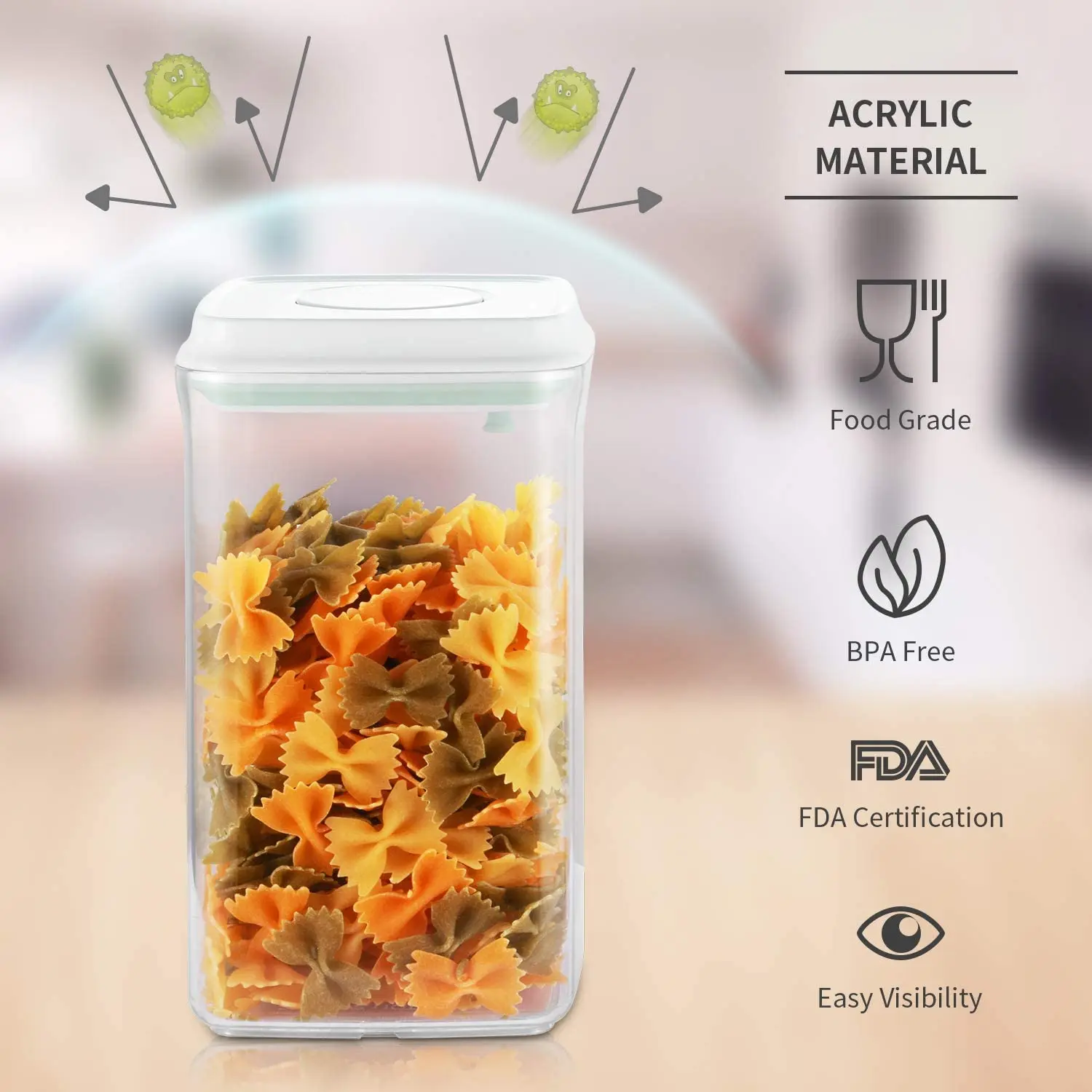 герметичный контейнер для хранения контейнеры кухни круп холодильника | Дом и