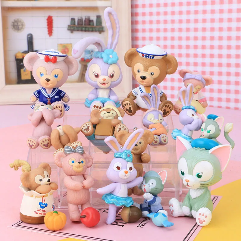 

Disney Kawaii Duffy Bear Stella кролик балет кролик кукла модель куклы торт украшение искусственный Рождественский Подарок детская игрушка