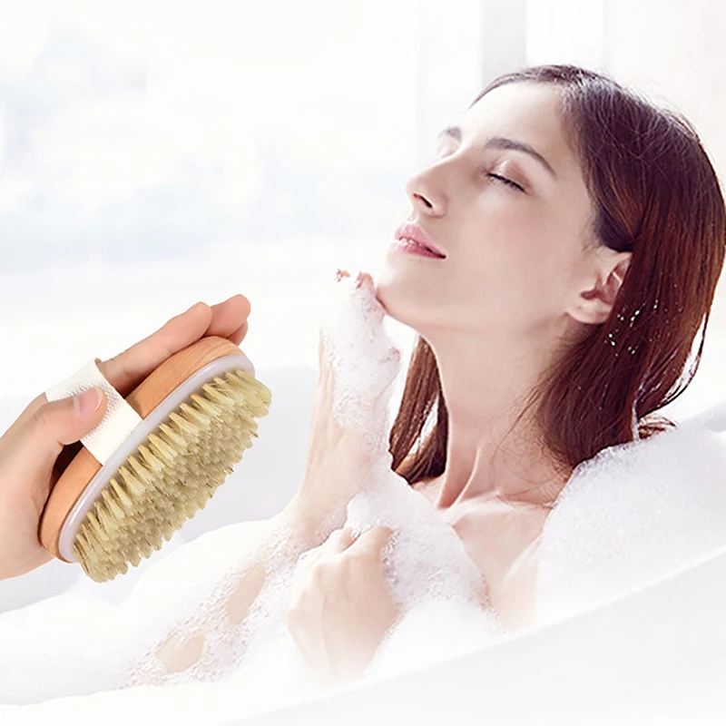 Женская мягкая щетка для сухой и влажной кожи массажер ванной щетки душа