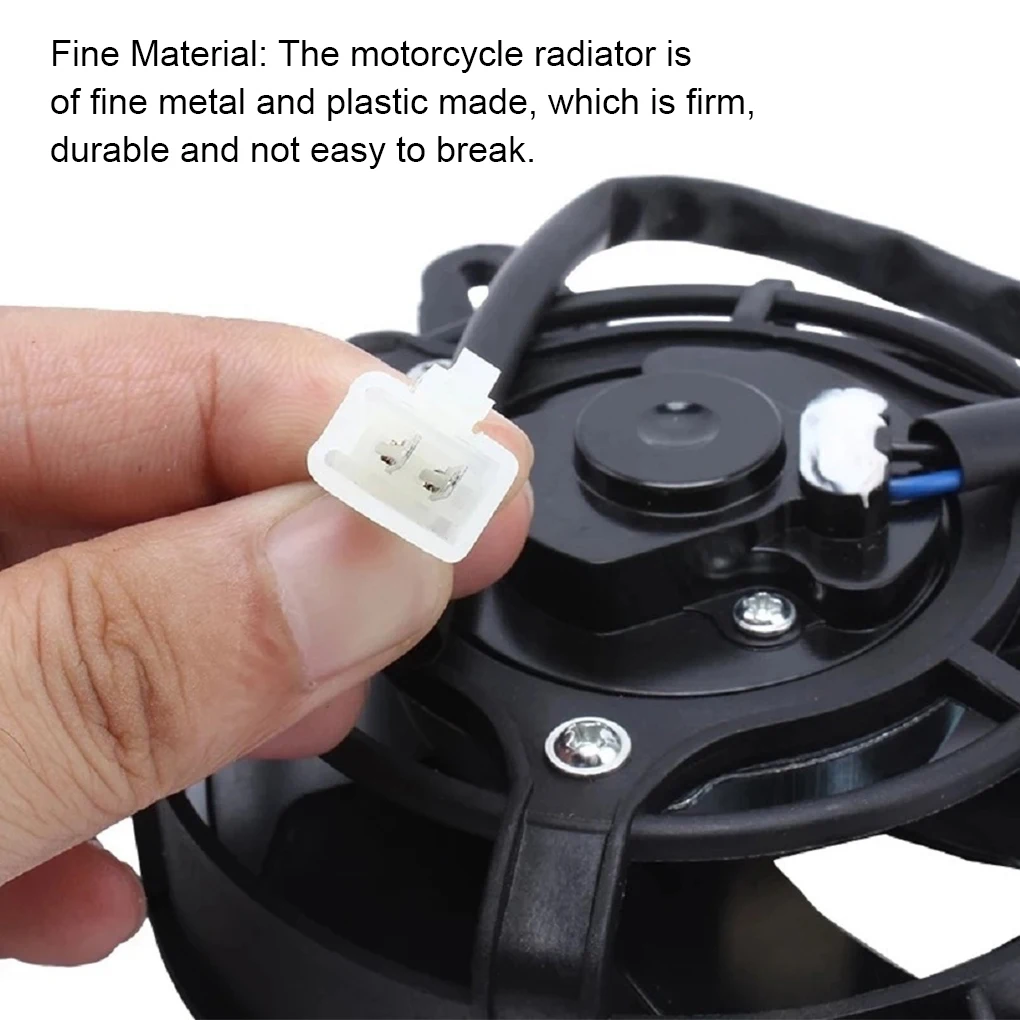 

Радиатор для мотоцикла с металлическим корпусом, Портативный Универсальный сменный вентилятор для рассеивания тепла, высокая скорость вра...