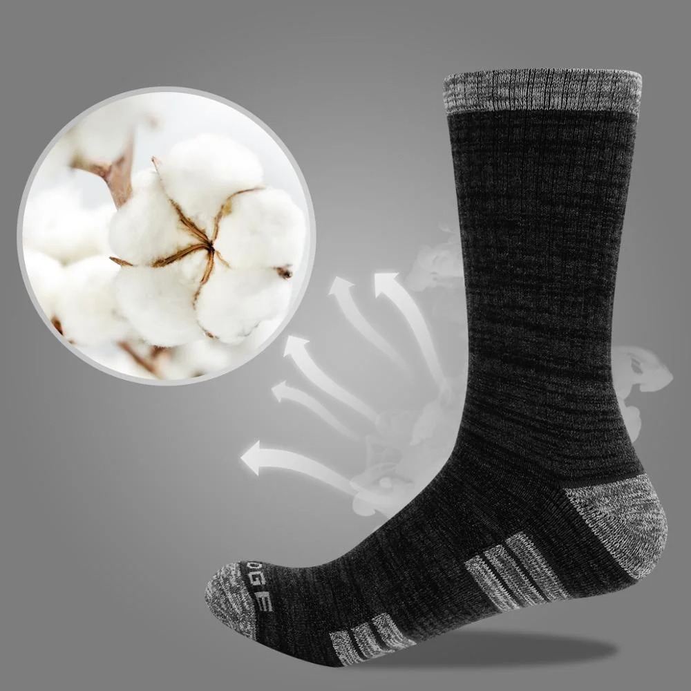 

Men's 5 Pairs Winter Warm Cotton Cushion Breathable Wicking Casual Sports Hiking Crew Cycling Socks
