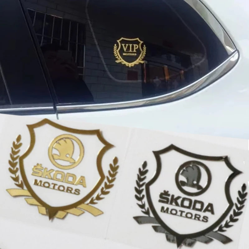 Пластиковая наклейка на окно автомобиля для Skoda Octavia Fabia 1 2 A7 Tour RS Rapid Kodiaq Yeti Karoq