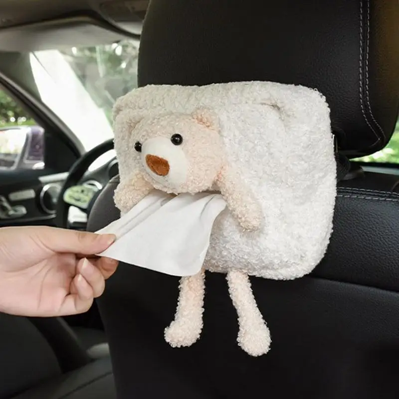 Автомобильная коробка для салфеток мультяшные мягкие плюшевые животные