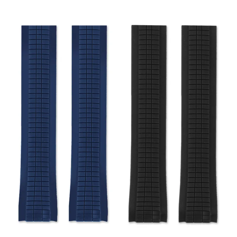 High Quality Soft Rubber Watch Band Aquanaut Fits For Patek Philippe Silicone 5164A 5167A 5168A 21mm Folding Buckle Watch Strap