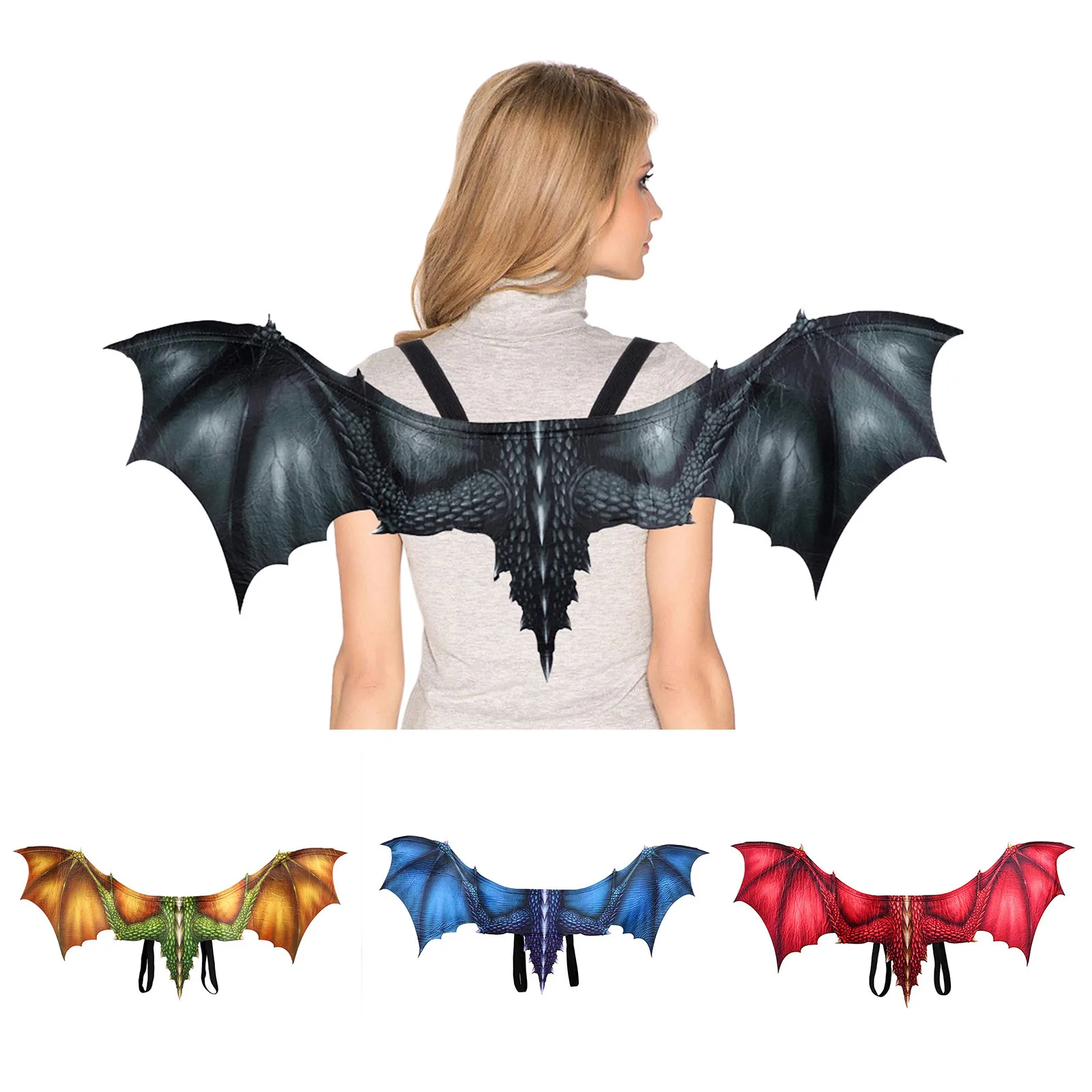 

Wing Dragon Cosplay Props Halloween Adult Non-woven Accessory Winter Shawl Wraps for Women Men Blanket Shawl
