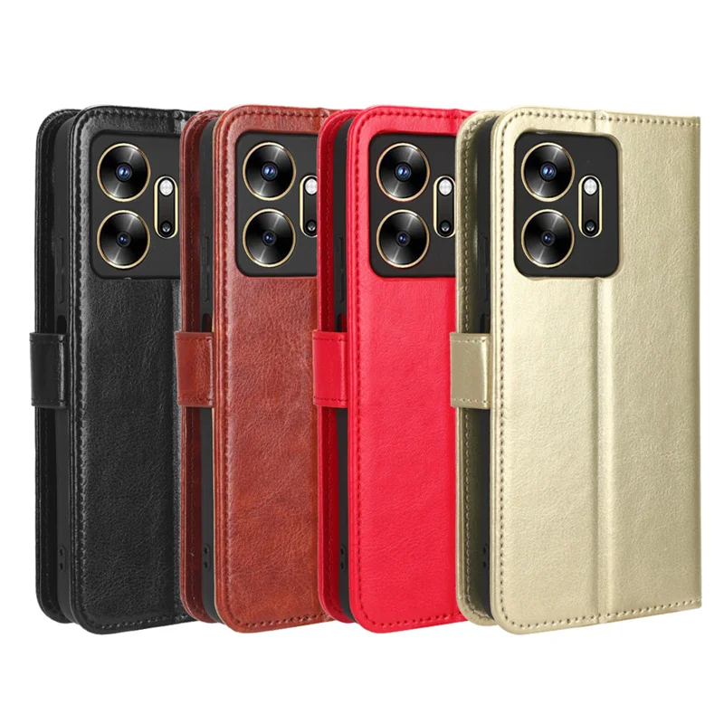 Для Infinix Zero 20 Luxury Crazy Horse кожаная фотосессия подходит для X6821 искусственная кожа