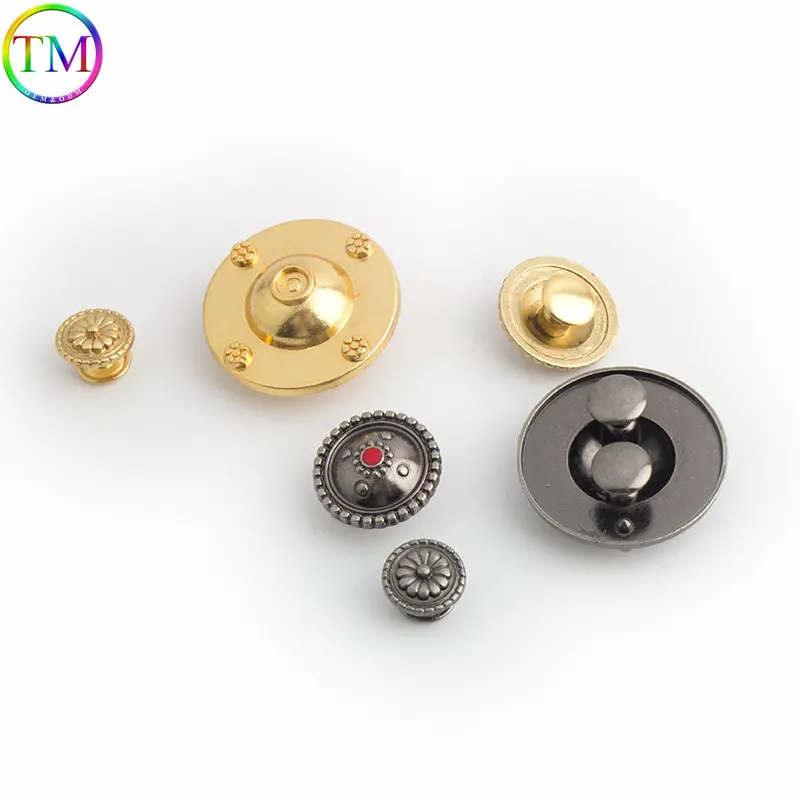 10-50 Pieces Metal Magnetic Fasteners Clasps Magnetic Automatic Adsorption Buckle Bags Buttons Diy Leather Repair Accessories