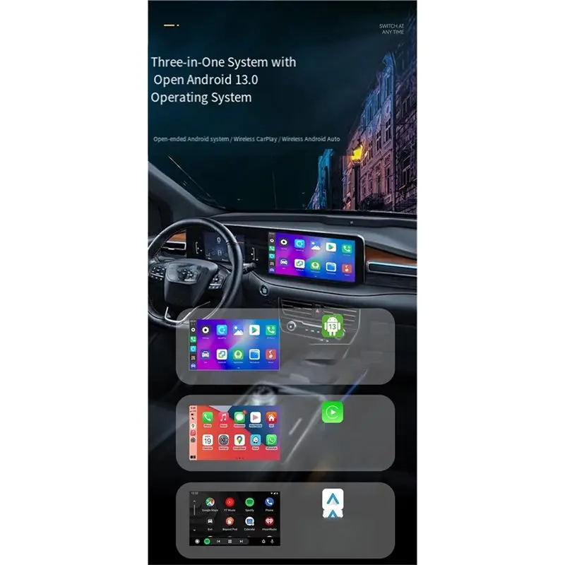 Фото [НОВИНКА A09R!】 Модуль соединения автомобильной машины Carplay для Android Car Box Smart Aibox Carplay Box Система 3 в 1 (без GPS) №3