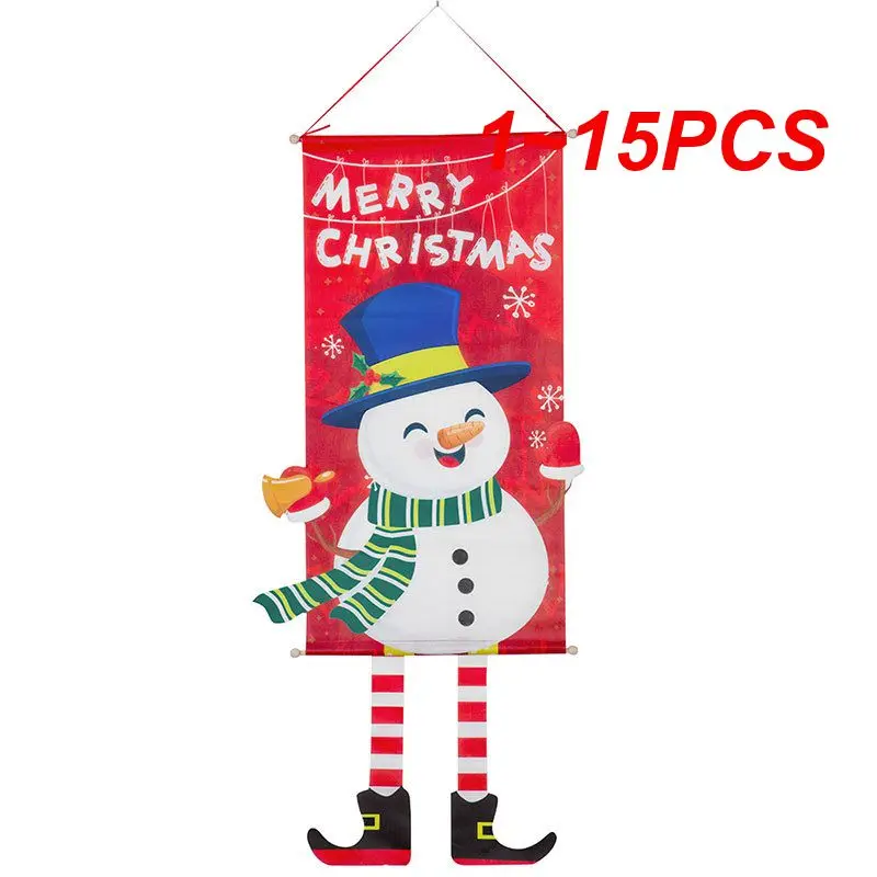 

1~15PCS Hanging Flag Merry Christmas New Year Gifts Navidad Front Door Home Decoration Christmas Porch Creative