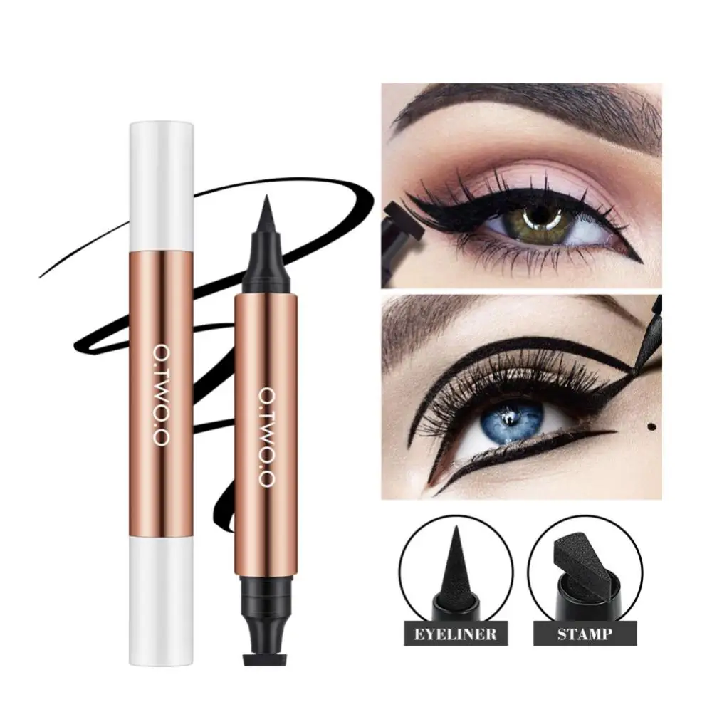 

Fast Quick Dry Liquid Eyeliner Pen 1pcs Soft Smooth Eye Liner Double-headed Stamp Eyeliner Waterproof Eye Liner Eyes Makeup