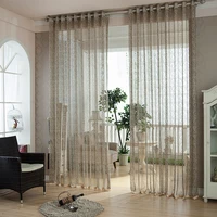 jacquard curtains window screens hollow breathable dark elegant balcony living room study decoration