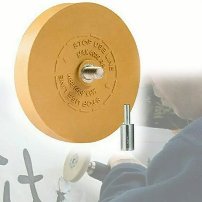 

4'' Car Decal Remover For 3M Glue Rubber Eraser Wheel Remove Adhesive Sticker