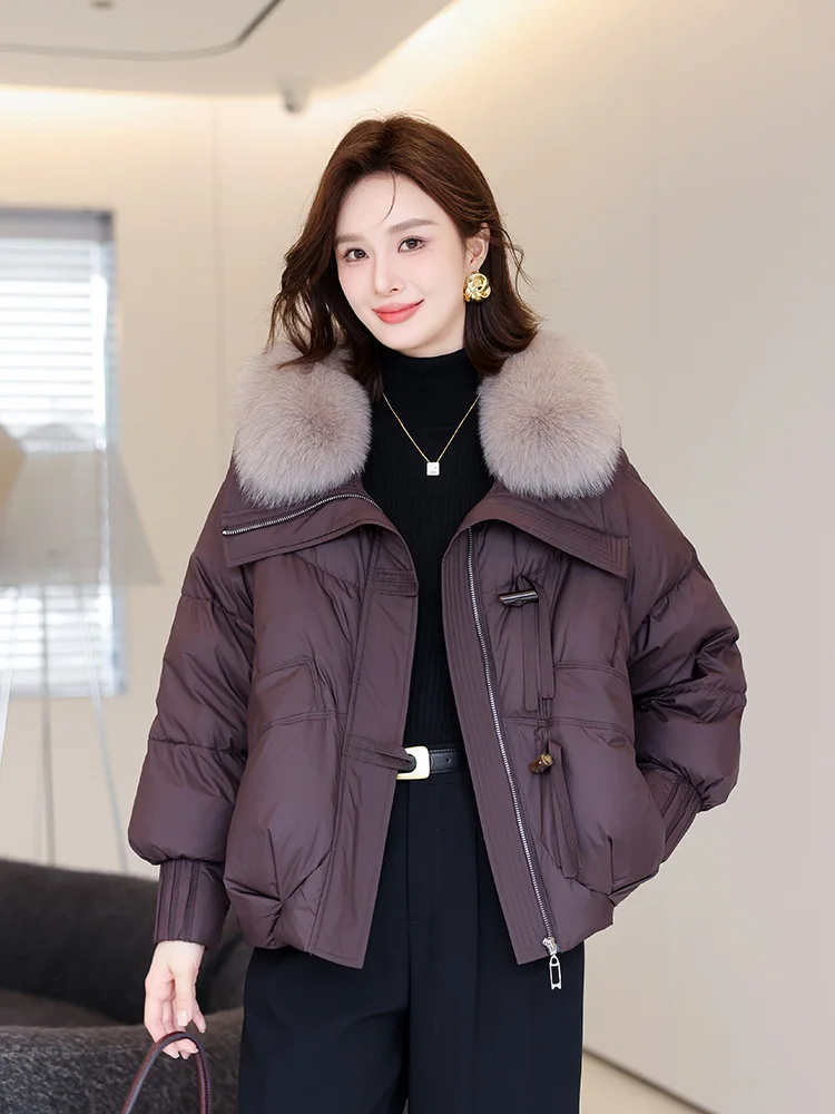 2024 новая зимняя куртка-пуховик одежда с хлопковой подкладкой женская короткая