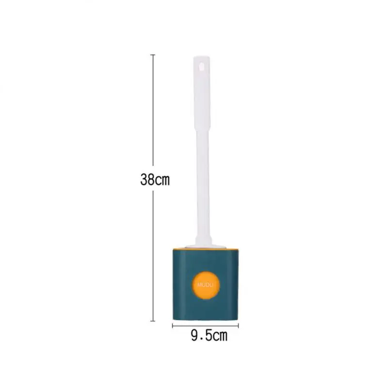 

Household Cleaning Appliances Silicone Toilet Brush Toilet Cleaning Flat Head Soft Brush Bathroom Cleaning Accessories